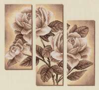 Набор для вышивания ПАННА арт.  panna.Ц-1894 Триптих с розами