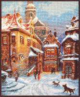 Набор для вышивания ПАЛИТРА арт. palitra.07.021 А снег идёт, по мотивам картины Георга Янни