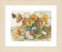 Набор для вышивания LANARTE  арт. lanarte.PN-0154324 "Daffodils-tulips"