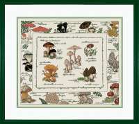 Набор для вышивания LE BONHEUR DES DAMES арт bonheur.1193 "Les champignons" (грибы)