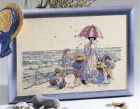 Набор для вышивания OEHLENSCHLAGER арт.65102 "Семья на пляже"