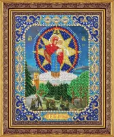 Набор для вышивания бисером ПАУТИНКА арт.pautinka.Б-1100 Пресвятая Богородица Августовская