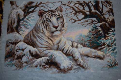 Продаю вышитую картину Риолис "Бенгальский тигр"