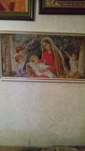 Продам картину Богородица с ангелочками