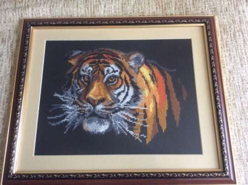 Продаю вышитую картину Риолис -0001 Тигр