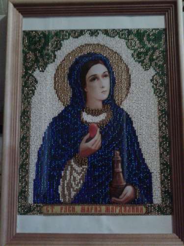 Св. Равн. Мария Магдалина. Продаю вышитую именную икону