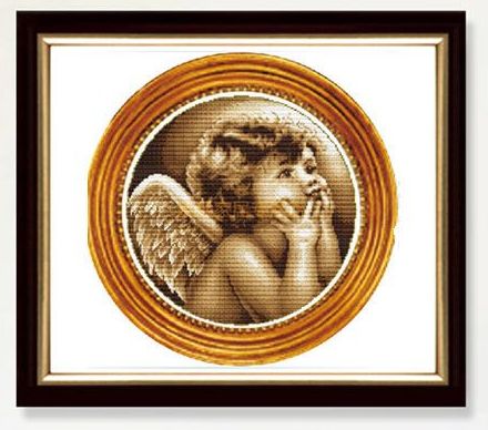 Вышитая картина крестиком « Ангелочек» 