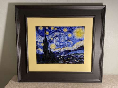 Картина вышитая бисером Ван Гог «Звездная ночь»