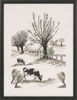Набор для вышивания PERMIN арт 70-1109 "Коровы"