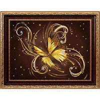 Рисунок на ткани RK LARKES арт. К4131 "Золотая бабочка"