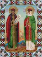 Набор для вышивания Панна ЦМ-1558 Икона Святых Петра и Февронии