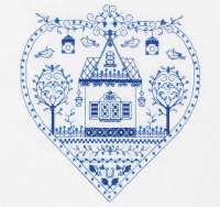 Набор для вышивания Панна СО-1402 Синее сердечко