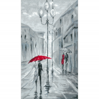 Набор для вышивания мулине НИТЕКС арт.0274 Прогулка под дождем