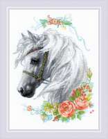 Набор для вышивания РИОЛИС арт.1804 Белогривая лошадка 
