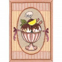 Набор для вышивания мулине НИТЕКС арт. nitex.0168 Шоколадное мороженое