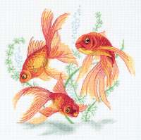 Набор для вышивания "ПАННА" арт. panna.R-7141 "Золотые рыбки"
