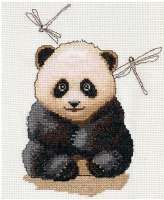 Набор для вышивания мулине НИТЕКС арт. nitex.0123 Бэби панда