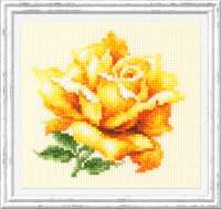 Набор для вышивания ЧУДЕСНАЯ ИГЛА арт. igla.150-005 Жёлтая роза 