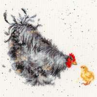 Набор для вышивания BOTHY THREADS арт. XHD50 "Mother hen" (Курица с цыплёнком)