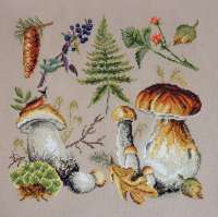 Набор для вышивания  МАРЬЯ ИСКУСНИЦА  арт marya.04.012.03 "Белые грибы"