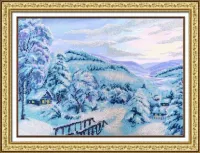 Набор для вышивания бисером Паутинка арт. Б1402 Зимняя сказка