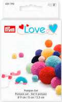 624190 PRYM 'Love' - Набор устройств для изготовления помпонов, ?9см/5см/3,3см, пластик, бирюзовый/ярк.розовый/синий