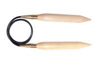 35804 Knit Pro Спицы круговые Jumbo Birch 35мм/100см, береза, натуральный