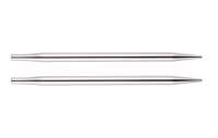 10423 Knit Pro Спицы съемные Nova Metal 3,75мм для длины тросика 20см, никелированная латунь, серебристый, 2шт