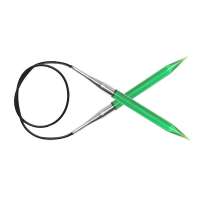 51114 Knit Pro Спицы круговые Trendz 4,5мм/100см, акрил, зеленый