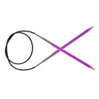 51115 Knit Pro Спицы круговые Trendz 5мм/100см, акрил, фиолетовый