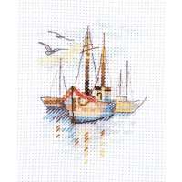 Набор для вышивания крестом Алиса арт. alisa.0-196 "Лодки на рассвете"