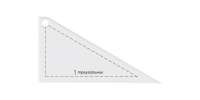 "Gamma" Шаблон для пэчворка 11.7 x 6.5 см в пакете с еврослотом PPS-01 "треугольник"