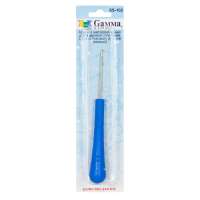 Для вязания "Gamma"  SS-102 крючок для ковров. плетения  в блистере с пластиковой ручкой