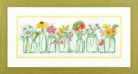 Набор для вышивания "DIMENSIONS" арт.70-35310 "Цветы в баночках"