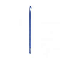Для вязания "Gamma" крючок для нукинга HY металл d 6 мм 16.5 см в чехле синий