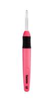 Для вязания "Gamma" крючок с подсветкой CH-LD пластик d 4 мм 15.6 см розовый