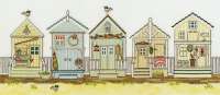 Набор для вышивания BOTHY THREADS арт. bthreads.XSS7 "New england – beach huts" (Пляжные домики)