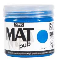 Краски акриловые "PEBEO" экстра матовая Mat Pub №1 140 мл 256011 синий кобальт