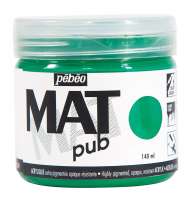Краски акриловые "PEBEO" экстра матовая Mat Pub №1 140 мл арт. 256016 зеленый