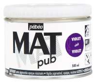 Краски акриловые "PEBEO" экстра матовая Mat Pub №1 500 мл арт. 257009 фиолетовый кобальт
