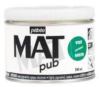 Краски акриловые "PEBEO" экстра матовая Mat Pub №1 500 мл арт. 257016 зеленый