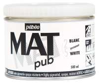 Краски акриловые "PEBEO" экстра матовая Mat Pub №1 500 мл арт. 257025 белый