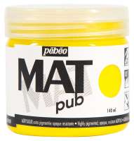 Краски акриловые "PEBEO" экстра матовая Mat Pub №2 140 мл арт. 256002 желтый основной