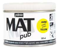 Краски акриловые "PEBEO" экстра матовая Mat Pub №2 500 мл арт. 257002 желтый основной
