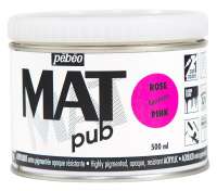 Краски акриловые "PEBEO" экстра матовая Mat Pub №3 500 мл арт. 257028 розовый флуоресцентный