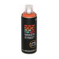 "MAKERSTREET" Эмаль для граффити и декоративно-оформительских работ арт. MS400/201 Оранжевый 400 мл