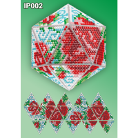 Новогодние игрушки 3d Вдохновение арт. vdohnovenie.IP002 "Розы"