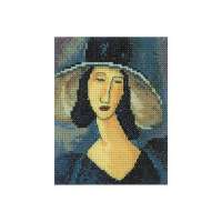 Набор для вышивания РТО арт.РТ-ЕH336 "Портрет женщины в шляпе"