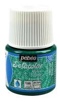 "PEBEO" Краска для светлых тканей с микро-глиттером Setacolor 45 мл арт. 329202 изумруд