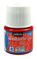 "PEBEO" Краска для светлых тканей с микро-глиттером Setacolor 45 мл арт. 329203 рубин